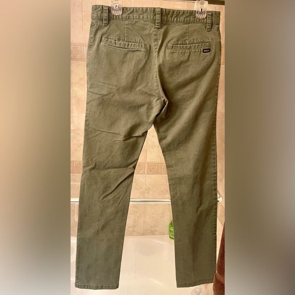 RVCA Green Kaki 32 Waist Jeans. Worn Once. - Picture 3 of 5